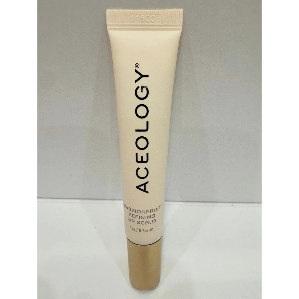 Aceology Passionfruit Refining Lip Scrub 0.5oz‎ Yellow Exfoliating Treatment